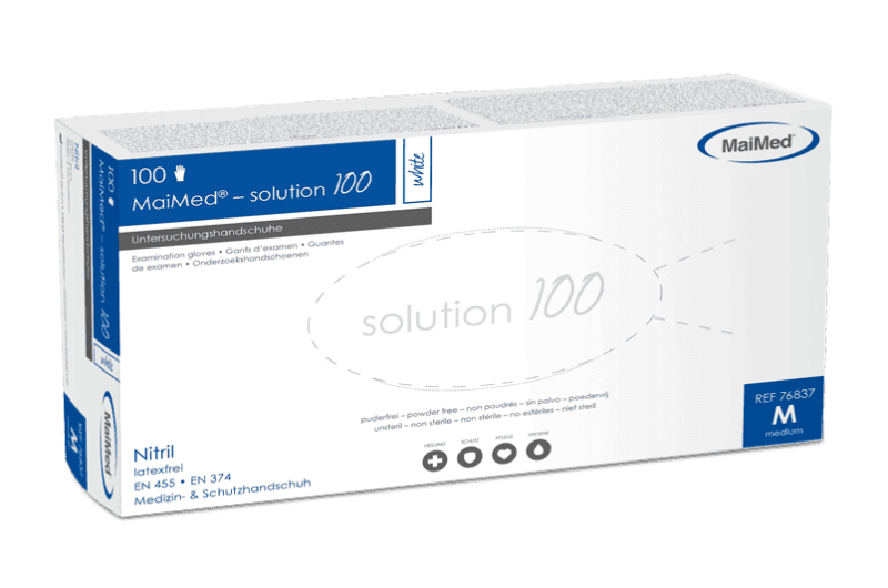 MaiMed® solution100 Nitrilhandschuhe Blau S